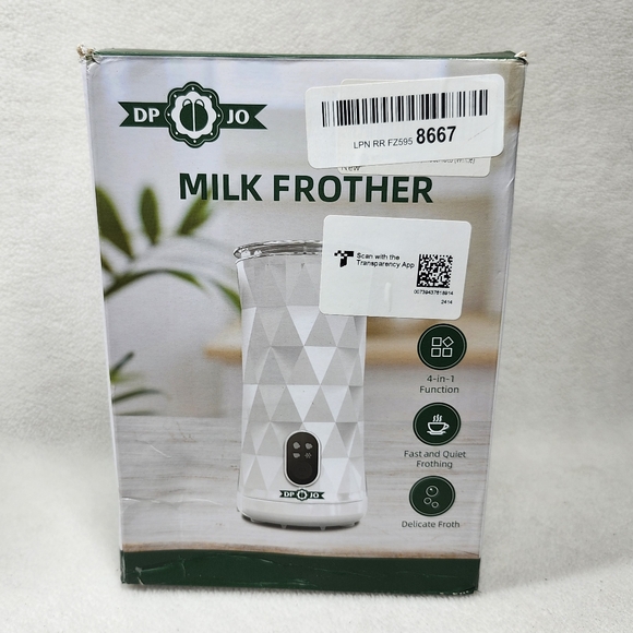 DPJO Milk Frother Frothing Cooffee Never Used - Picture 4 of 6